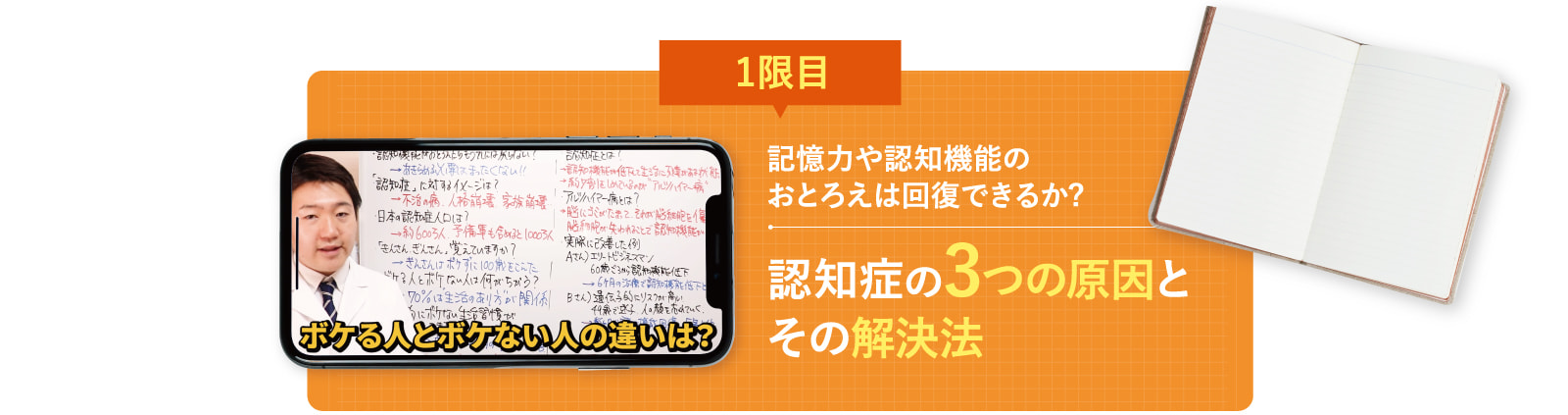 1限目 認知症の3つの原因とその解決法